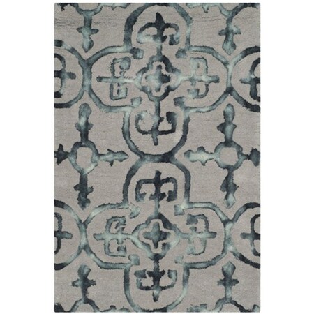 Safavieh Dip Dye Hand Tufted Square Rug- Grey - Charcoal- 7 x 7 ft. DDY711B-7SQ